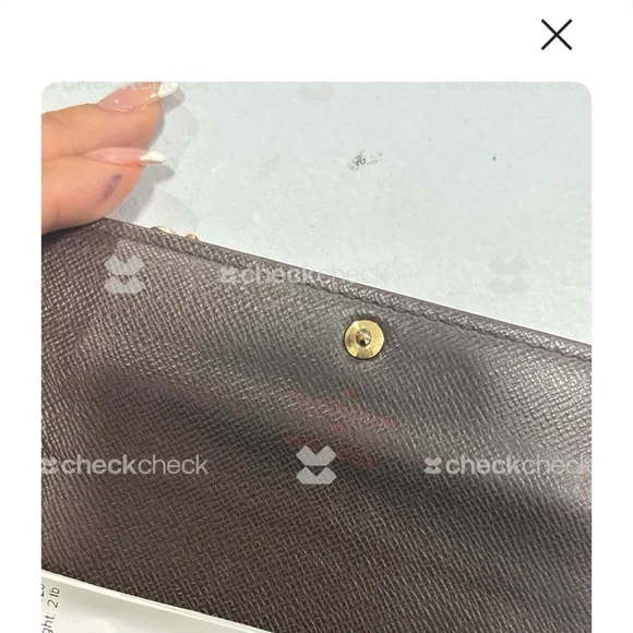 Louis Vuitton Brown Checkered Clutch - Picture 3 of 5